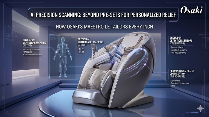Osaki massage chair body scanning technology