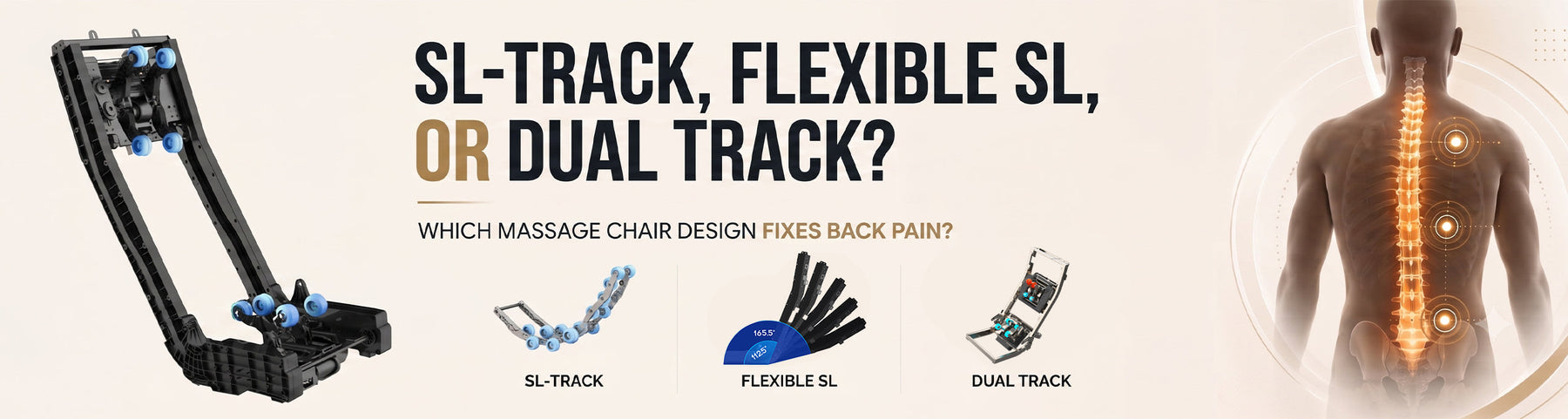 SL-Track, Flexible SL, or Dual Track? Which Massage Chair Design Fixes Back Pain?