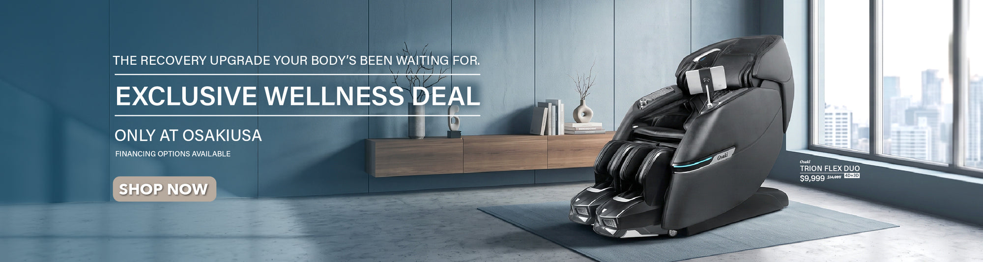 The recovery upgrade your body's been waiting for. EXCLUSIVE Wellness deal only at osakiusa fanancing options available - shop now