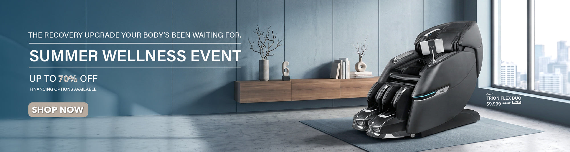 The recovery upgrade your body's been waiting for. Summer Wellness Event Up to 70% off fanancing options available - shop now