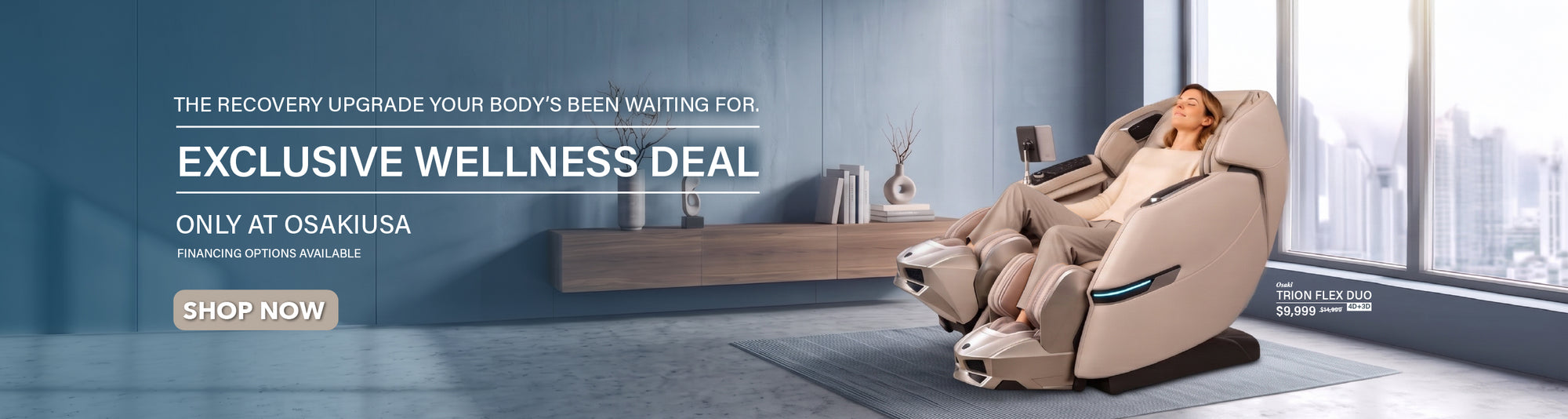The recovery upgrade your body's been waiting for. EXCLUSIVE Wellness deal only at osakiusa fanancing options available - shop now