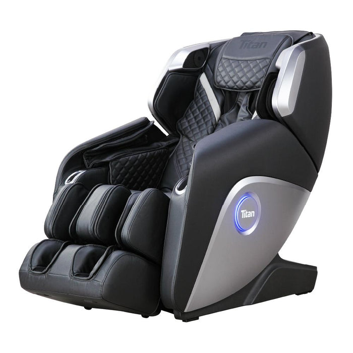 Titan Elite 3D Massage Chair - Black color perspective angle