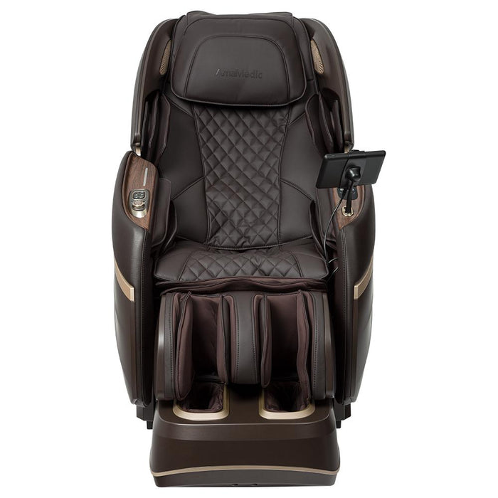 AmaMedic Hilux 4D Massage Chair - Brown color Front angle